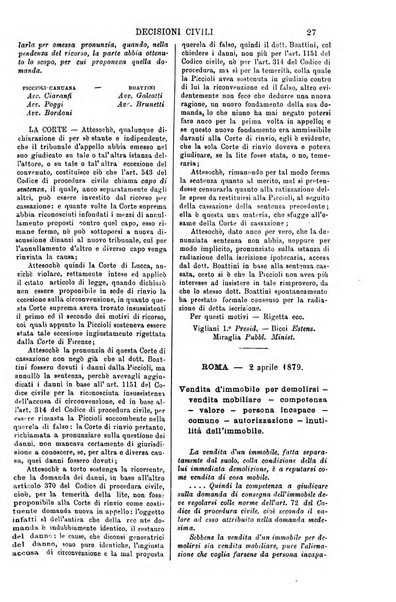 Annali della giurisprudenza italiana raccolta generale delle decisioni delle Corti di cassazione e d'appello in materia civile, criminale, commerciale, di diritto pubblico e amministrativo, e di procedura civile e penale