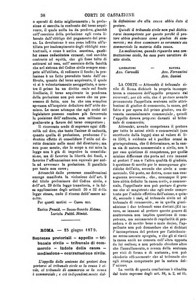 Annali della giurisprudenza italiana raccolta generale delle decisioni delle Corti di cassazione e d'appello in materia civile, criminale, commerciale, di diritto pubblico e amministrativo, e di procedura civile e penale