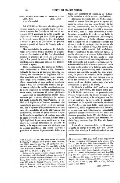 Annali della giurisprudenza italiana raccolta generale delle decisioni delle Corti di cassazione e d'appello in materia civile, criminale, commerciale, di diritto pubblico e amministrativo, e di procedura civile e penale