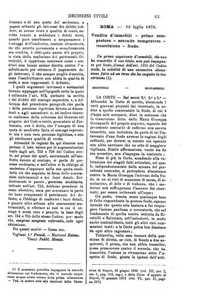 Annali della giurisprudenza italiana raccolta generale delle decisioni delle Corti di cassazione e d'appello in materia civile, criminale, commerciale, di diritto pubblico e amministrativo, e di procedura civile e penale