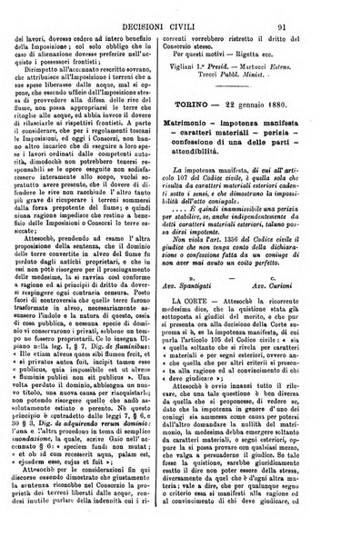 Annali della giurisprudenza italiana raccolta generale delle decisioni delle Corti di cassazione e d'appello in materia civile, criminale, commerciale, di diritto pubblico e amministrativo, e di procedura civile e penale