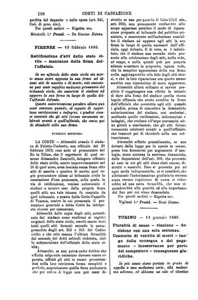 Annali della giurisprudenza italiana raccolta generale delle decisioni delle Corti di cassazione e d'appello in materia civile, criminale, commerciale, di diritto pubblico e amministrativo, e di procedura civile e penale