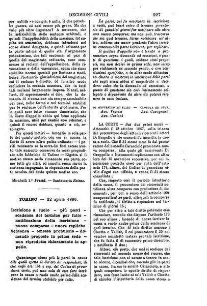 Annali della giurisprudenza italiana raccolta generale delle decisioni delle Corti di cassazione e d'appello in materia civile, criminale, commerciale, di diritto pubblico e amministrativo, e di procedura civile e penale