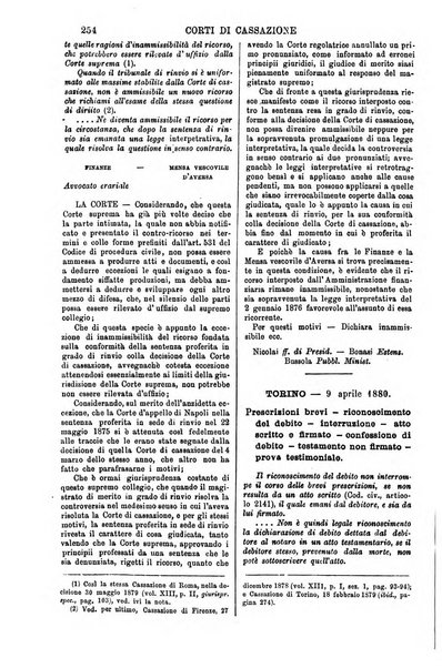 Annali della giurisprudenza italiana raccolta generale delle decisioni delle Corti di cassazione e d'appello in materia civile, criminale, commerciale, di diritto pubblico e amministrativo, e di procedura civile e penale