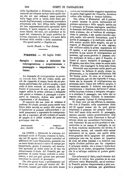 Annali della giurisprudenza italiana raccolta generale delle decisioni delle Corti di cassazione e d'appello in materia civile, criminale, commerciale, di diritto pubblico e amministrativo, e di procedura civile e penale