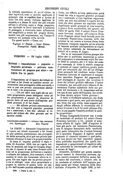 Annali della giurisprudenza italiana raccolta generale delle decisioni delle Corti di cassazione e d'appello in materia civile, criminale, commerciale, di diritto pubblico e amministrativo, e di procedura civile e penale