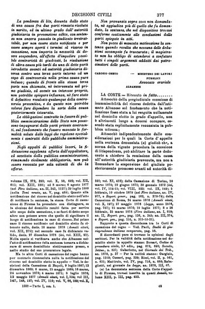 Annali della giurisprudenza italiana raccolta generale delle decisioni delle Corti di cassazione e d'appello in materia civile, criminale, commerciale, di diritto pubblico e amministrativo, e di procedura civile e penale