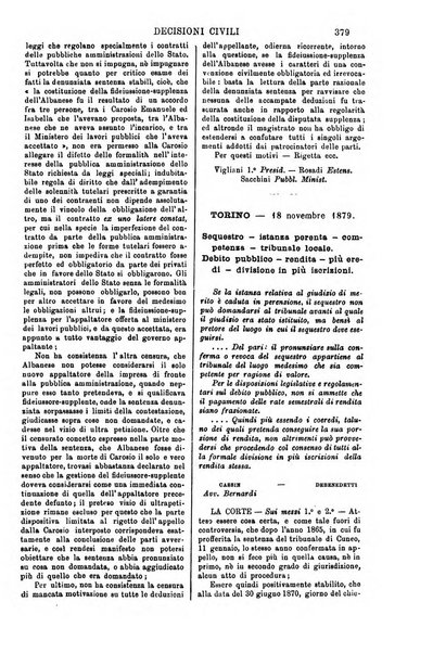 Annali della giurisprudenza italiana raccolta generale delle decisioni delle Corti di cassazione e d'appello in materia civile, criminale, commerciale, di diritto pubblico e amministrativo, e di procedura civile e penale