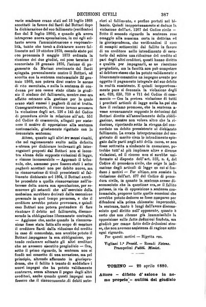 Annali della giurisprudenza italiana raccolta generale delle decisioni delle Corti di cassazione e d'appello in materia civile, criminale, commerciale, di diritto pubblico e amministrativo, e di procedura civile e penale