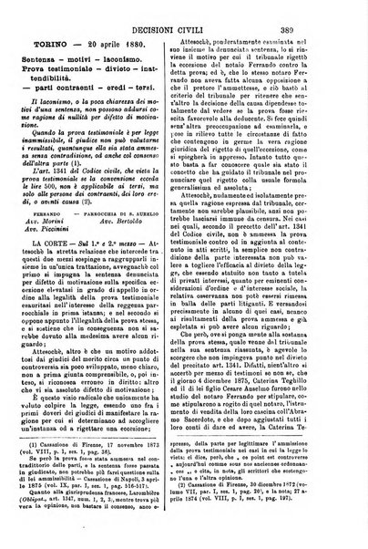 Annali della giurisprudenza italiana raccolta generale delle decisioni delle Corti di cassazione e d'appello in materia civile, criminale, commerciale, di diritto pubblico e amministrativo, e di procedura civile e penale