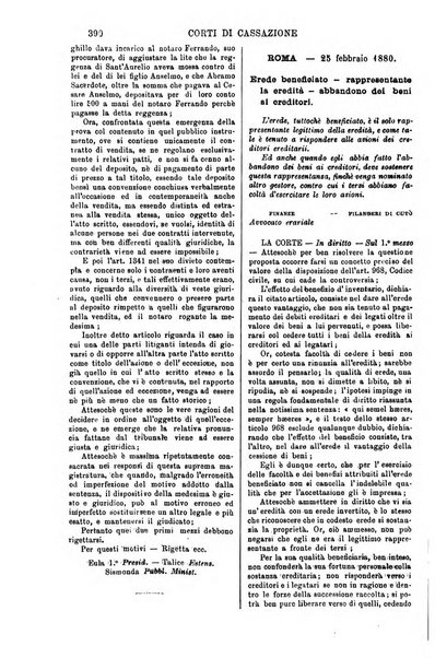 Annali della giurisprudenza italiana raccolta generale delle decisioni delle Corti di cassazione e d'appello in materia civile, criminale, commerciale, di diritto pubblico e amministrativo, e di procedura civile e penale