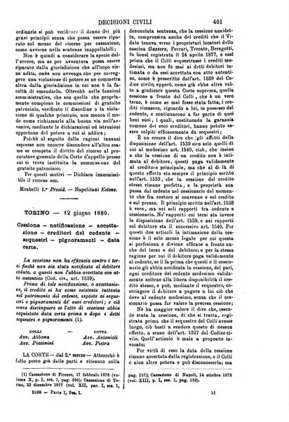 Annali della giurisprudenza italiana raccolta generale delle decisioni delle Corti di cassazione e d'appello in materia civile, criminale, commerciale, di diritto pubblico e amministrativo, e di procedura civile e penale