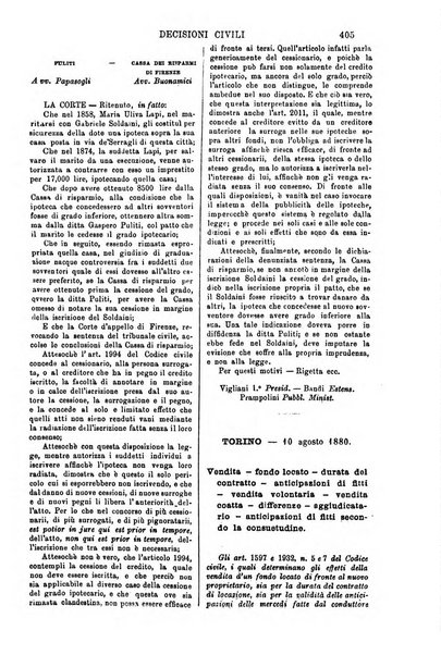 Annali della giurisprudenza italiana raccolta generale delle decisioni delle Corti di cassazione e d'appello in materia civile, criminale, commerciale, di diritto pubblico e amministrativo, e di procedura civile e penale