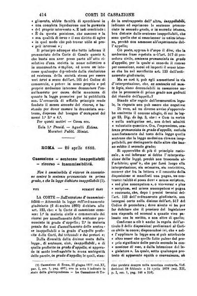 Annali della giurisprudenza italiana raccolta generale delle decisioni delle Corti di cassazione e d'appello in materia civile, criminale, commerciale, di diritto pubblico e amministrativo, e di procedura civile e penale