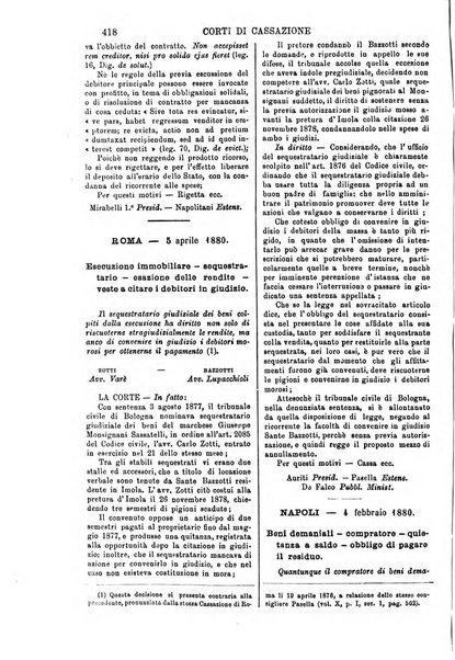 Annali della giurisprudenza italiana raccolta generale delle decisioni delle Corti di cassazione e d'appello in materia civile, criminale, commerciale, di diritto pubblico e amministrativo, e di procedura civile e penale