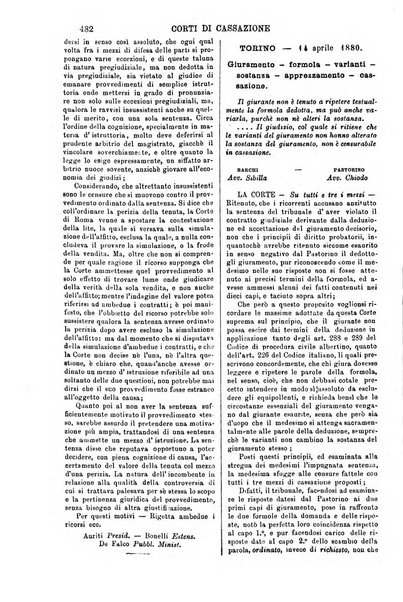 Annali della giurisprudenza italiana raccolta generale delle decisioni delle Corti di cassazione e d'appello in materia civile, criminale, commerciale, di diritto pubblico e amministrativo, e di procedura civile e penale