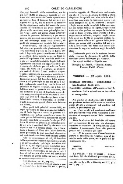 Annali della giurisprudenza italiana raccolta generale delle decisioni delle Corti di cassazione e d'appello in materia civile, criminale, commerciale, di diritto pubblico e amministrativo, e di procedura civile e penale