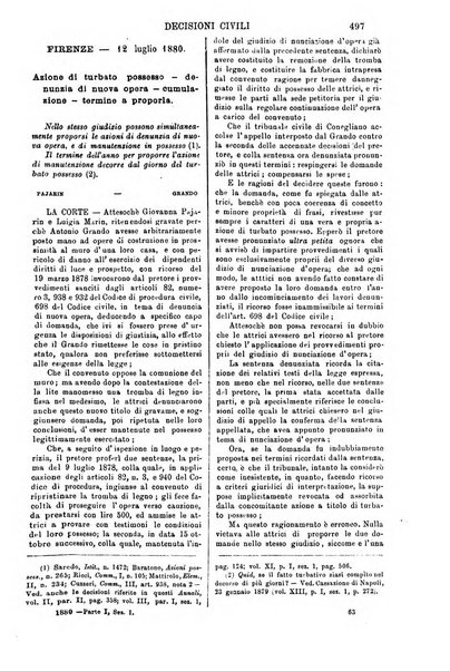 Annali della giurisprudenza italiana raccolta generale delle decisioni delle Corti di cassazione e d'appello in materia civile, criminale, commerciale, di diritto pubblico e amministrativo, e di procedura civile e penale