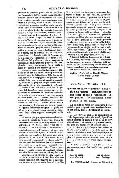 Annali della giurisprudenza italiana raccolta generale delle decisioni delle Corti di cassazione e d'appello in materia civile, criminale, commerciale, di diritto pubblico e amministrativo, e di procedura civile e penale