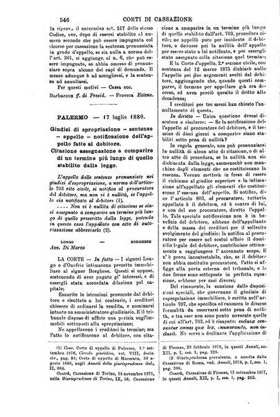 Annali della giurisprudenza italiana raccolta generale delle decisioni delle Corti di cassazione e d'appello in materia civile, criminale, commerciale, di diritto pubblico e amministrativo, e di procedura civile e penale