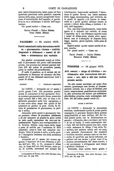 Annali della giurisprudenza italiana raccolta generale delle decisioni delle Corti di cassazione e d'appello in materia civile, criminale, commerciale, di diritto pubblico e amministrativo, e di procedura civile e penale