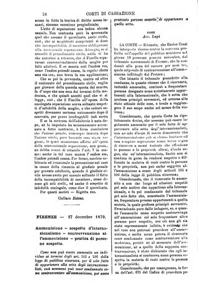 Annali della giurisprudenza italiana raccolta generale delle decisioni delle Corti di cassazione e d'appello in materia civile, criminale, commerciale, di diritto pubblico e amministrativo, e di procedura civile e penale