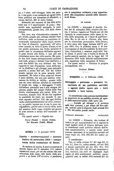 Annali della giurisprudenza italiana raccolta generale delle decisioni delle Corti di cassazione e d'appello in materia civile, criminale, commerciale, di diritto pubblico e amministrativo, e di procedura civile e penale