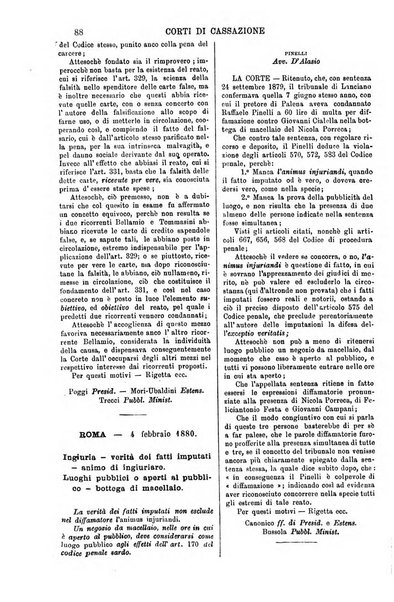 Annali della giurisprudenza italiana raccolta generale delle decisioni delle Corti di cassazione e d'appello in materia civile, criminale, commerciale, di diritto pubblico e amministrativo, e di procedura civile e penale