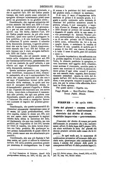 Annali della giurisprudenza italiana raccolta generale delle decisioni delle Corti di cassazione e d'appello in materia civile, criminale, commerciale, di diritto pubblico e amministrativo, e di procedura civile e penale