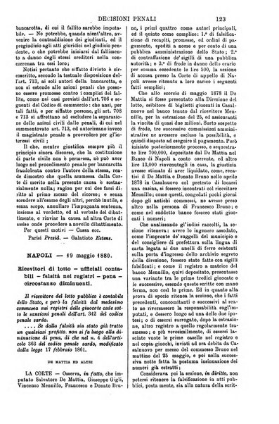 Annali della giurisprudenza italiana raccolta generale delle decisioni delle Corti di cassazione e d'appello in materia civile, criminale, commerciale, di diritto pubblico e amministrativo, e di procedura civile e penale