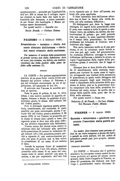 Annali della giurisprudenza italiana raccolta generale delle decisioni delle Corti di cassazione e d'appello in materia civile, criminale, commerciale, di diritto pubblico e amministrativo, e di procedura civile e penale