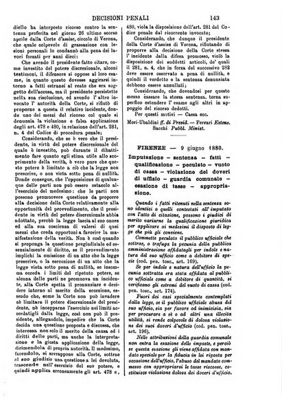 Annali della giurisprudenza italiana raccolta generale delle decisioni delle Corti di cassazione e d'appello in materia civile, criminale, commerciale, di diritto pubblico e amministrativo, e di procedura civile e penale