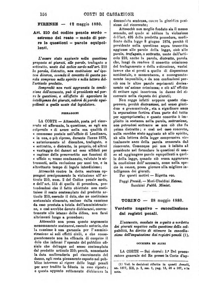 Annali della giurisprudenza italiana raccolta generale delle decisioni delle Corti di cassazione e d'appello in materia civile, criminale, commerciale, di diritto pubblico e amministrativo, e di procedura civile e penale