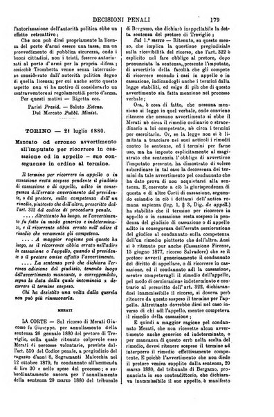 Annali della giurisprudenza italiana raccolta generale delle decisioni delle Corti di cassazione e d'appello in materia civile, criminale, commerciale, di diritto pubblico e amministrativo, e di procedura civile e penale