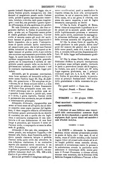 Annali della giurisprudenza italiana raccolta generale delle decisioni delle Corti di cassazione e d'appello in materia civile, criminale, commerciale, di diritto pubblico e amministrativo, e di procedura civile e penale