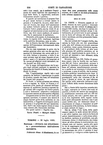 Annali della giurisprudenza italiana raccolta generale delle decisioni delle Corti di cassazione e d'appello in materia civile, criminale, commerciale, di diritto pubblico e amministrativo, e di procedura civile e penale