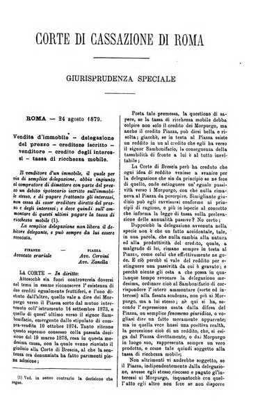 Annali della giurisprudenza italiana raccolta generale delle decisioni delle Corti di cassazione e d'appello in materia civile, criminale, commerciale, di diritto pubblico e amministrativo, e di procedura civile e penale