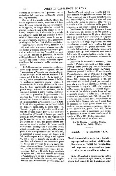 Annali della giurisprudenza italiana raccolta generale delle decisioni delle Corti di cassazione e d'appello in materia civile, criminale, commerciale, di diritto pubblico e amministrativo, e di procedura civile e penale