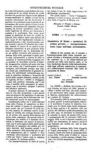 Annali della giurisprudenza italiana raccolta generale delle decisioni delle Corti di cassazione e d'appello in materia civile, criminale, commerciale, di diritto pubblico e amministrativo, e di procedura civile e penale