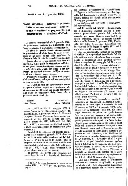 Annali della giurisprudenza italiana raccolta generale delle decisioni delle Corti di cassazione e d'appello in materia civile, criminale, commerciale, di diritto pubblico e amministrativo, e di procedura civile e penale