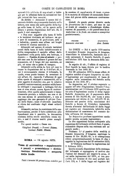 Annali della giurisprudenza italiana raccolta generale delle decisioni delle Corti di cassazione e d'appello in materia civile, criminale, commerciale, di diritto pubblico e amministrativo, e di procedura civile e penale