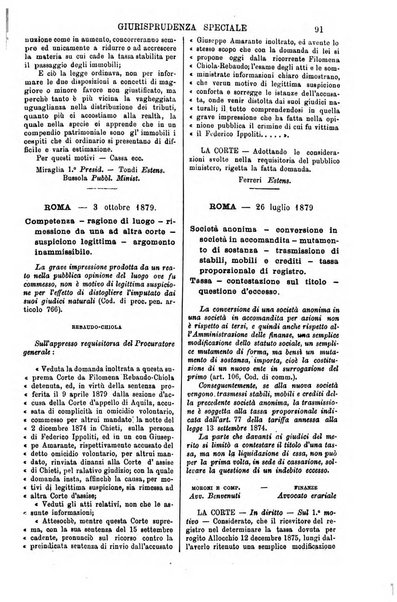 Annali della giurisprudenza italiana raccolta generale delle decisioni delle Corti di cassazione e d'appello in materia civile, criminale, commerciale, di diritto pubblico e amministrativo, e di procedura civile e penale