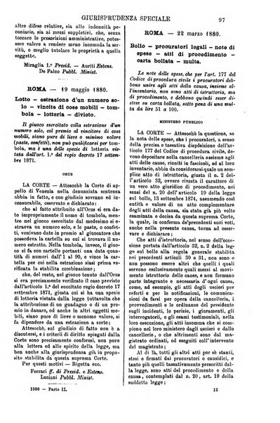 Annali della giurisprudenza italiana raccolta generale delle decisioni delle Corti di cassazione e d'appello in materia civile, criminale, commerciale, di diritto pubblico e amministrativo, e di procedura civile e penale