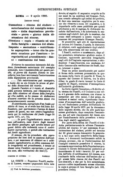 Annali della giurisprudenza italiana raccolta generale delle decisioni delle Corti di cassazione e d'appello in materia civile, criminale, commerciale, di diritto pubblico e amministrativo, e di procedura civile e penale