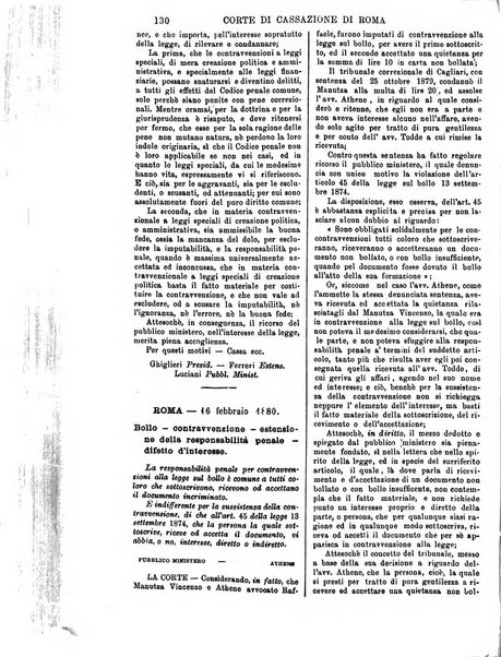 Annali della giurisprudenza italiana raccolta generale delle decisioni delle Corti di cassazione e d'appello in materia civile, criminale, commerciale, di diritto pubblico e amministrativo, e di procedura civile e penale