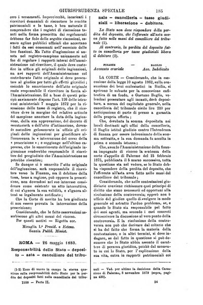 Annali della giurisprudenza italiana raccolta generale delle decisioni delle Corti di cassazione e d'appello in materia civile, criminale, commerciale, di diritto pubblico e amministrativo, e di procedura civile e penale