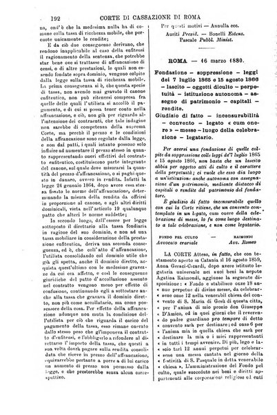 Annali della giurisprudenza italiana raccolta generale delle decisioni delle Corti di cassazione e d'appello in materia civile, criminale, commerciale, di diritto pubblico e amministrativo, e di procedura civile e penale