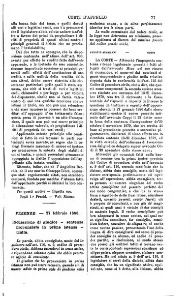 Annali della giurisprudenza italiana raccolta generale delle decisioni delle Corti di cassazione e d'appello in materia civile, criminale, commerciale, di diritto pubblico e amministrativo, e di procedura civile e penale