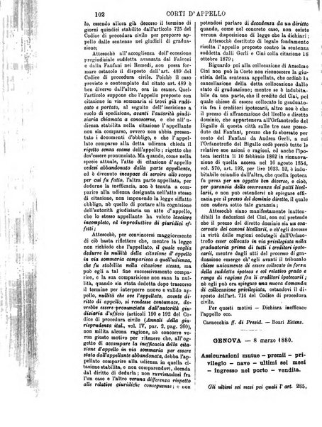 Annali della giurisprudenza italiana raccolta generale delle decisioni delle Corti di cassazione e d'appello in materia civile, criminale, commerciale, di diritto pubblico e amministrativo, e di procedura civile e penale