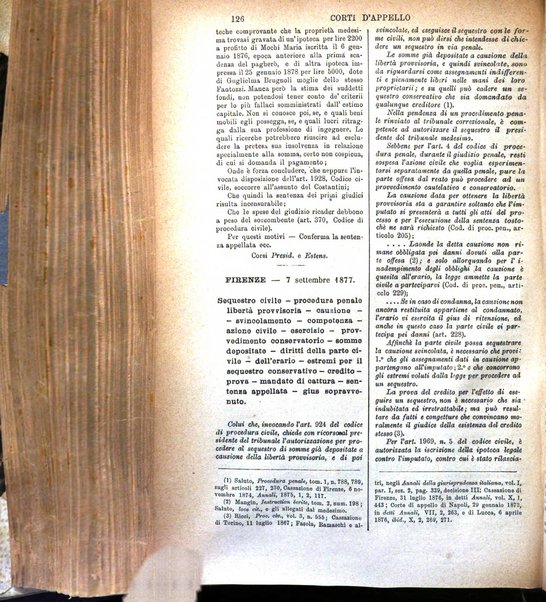 Annali della giurisprudenza italiana raccolta generale delle decisioni delle Corti di cassazione e d'appello in materia civile, criminale, commerciale, di diritto pubblico e amministrativo, e di procedura civile e penale